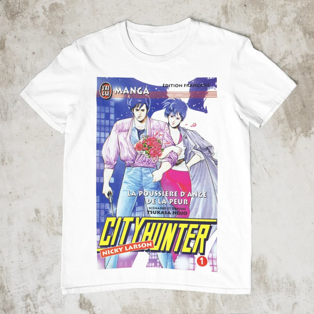 City Hunter Retro Anime T-Shirt – 90s Manga Tee for Fans of Japanese Aesthetic