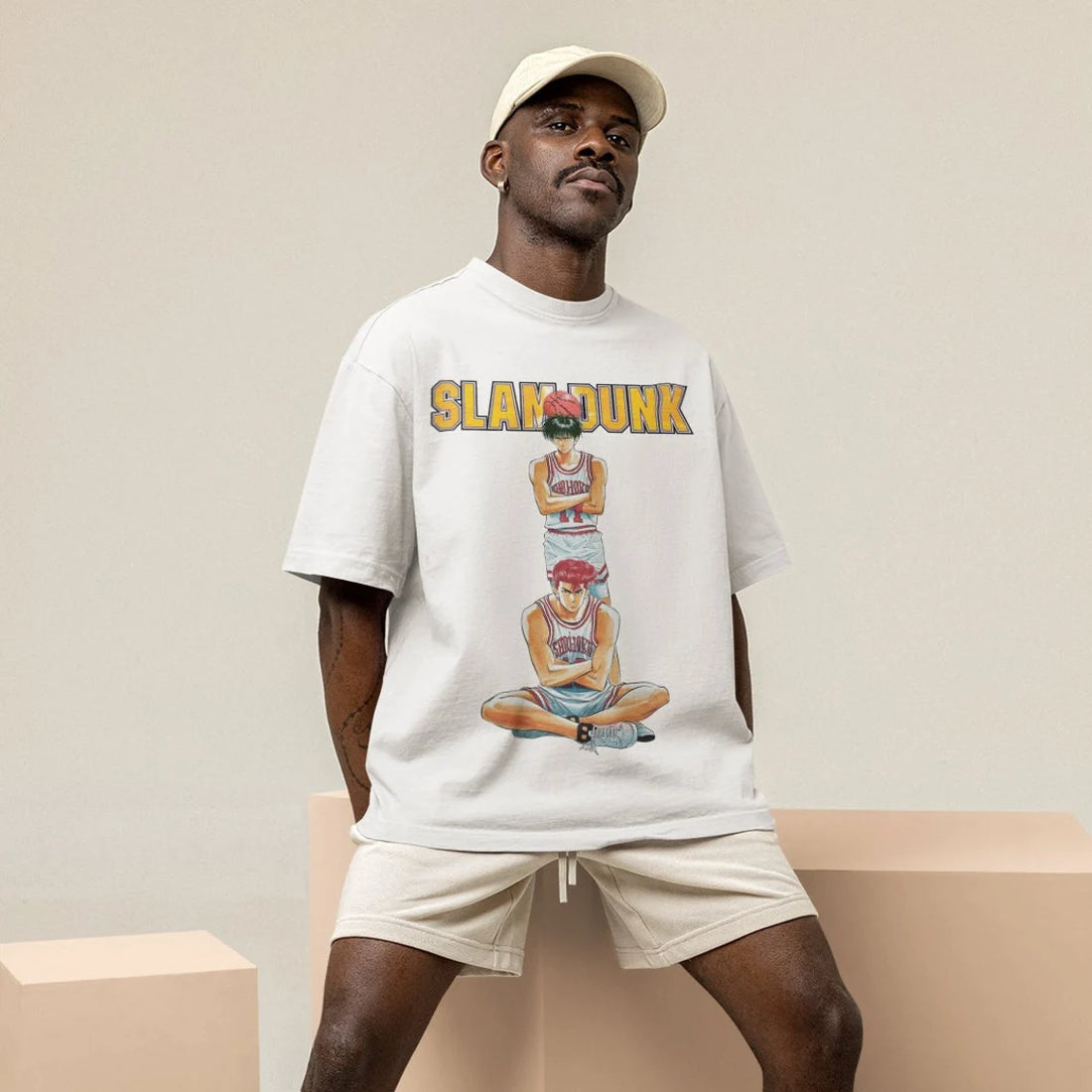 Vintage Slam Dunk Shirt – 90s Anime Retro Aesthetic Sports Tee for Nostalgic Fans