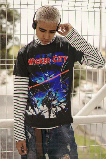 Vintage 90s Horror Anime Wicked City Unisex T-Shirt For Manga Fans