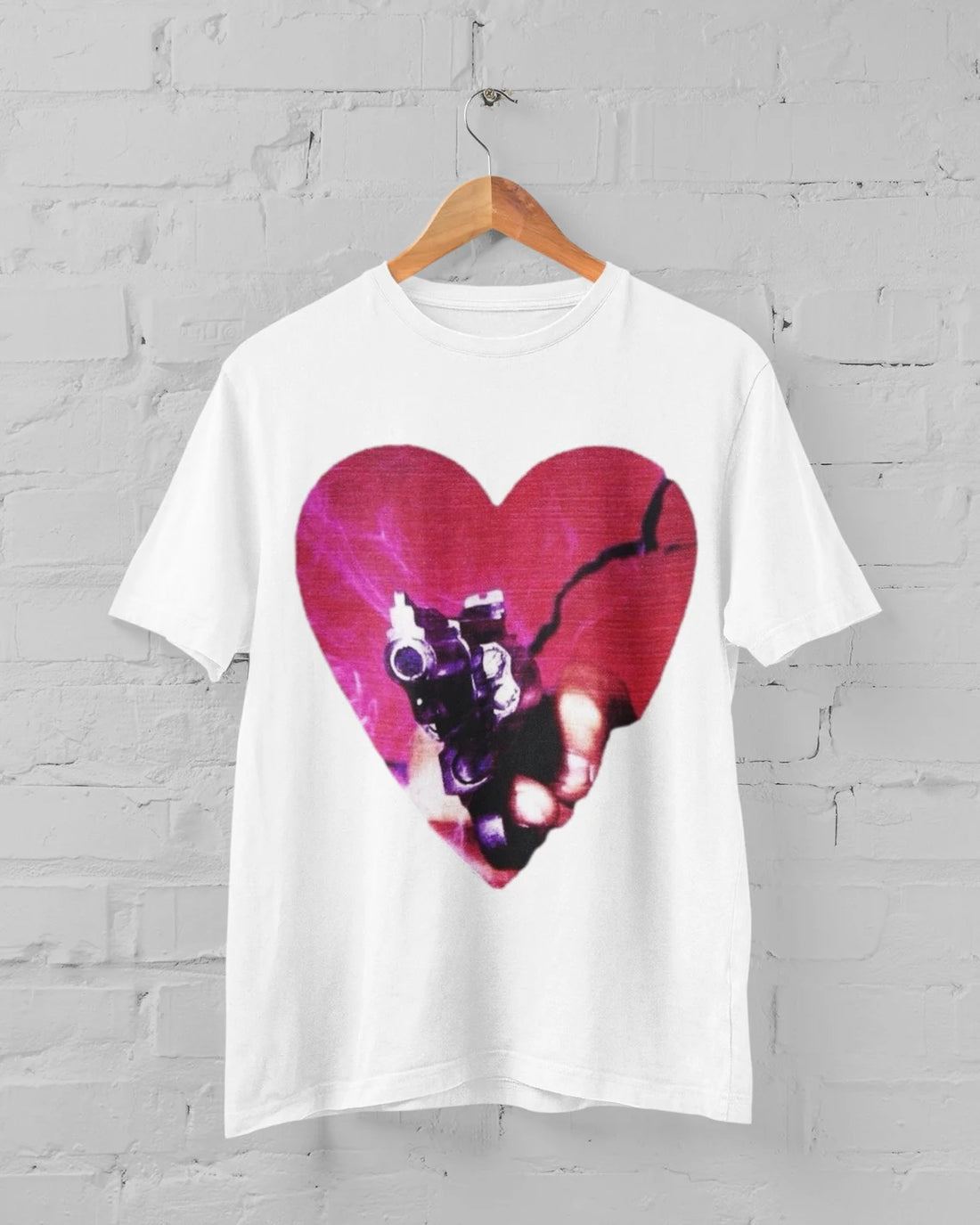 Shot in the Heart Grunge Punk Rock Unisex Goth T-Shirt