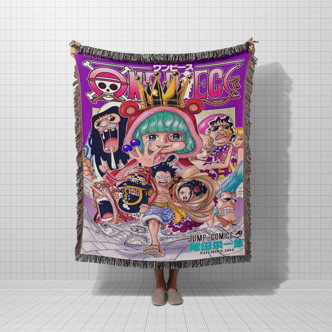 Hand-Woven Anime Tapestry, Anime Throw blanket, Anime Bedspread, Sofa Cover, Wall Hanging Room Decor, Gift for Anime lovers, Manga Fan Gift - CircaWave