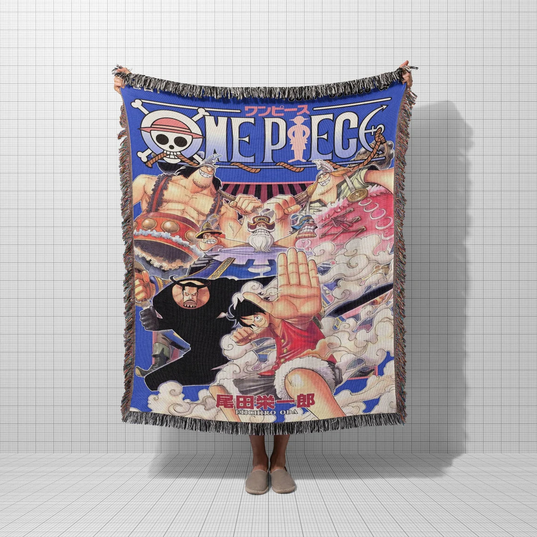 Woven Anime Tapestry, Straw Hat Pirates Throw Blanket, Anime Bedspread, Shonen Jump, Gift for Anime Lovers, Manga Lovers Gifts - CircaWave