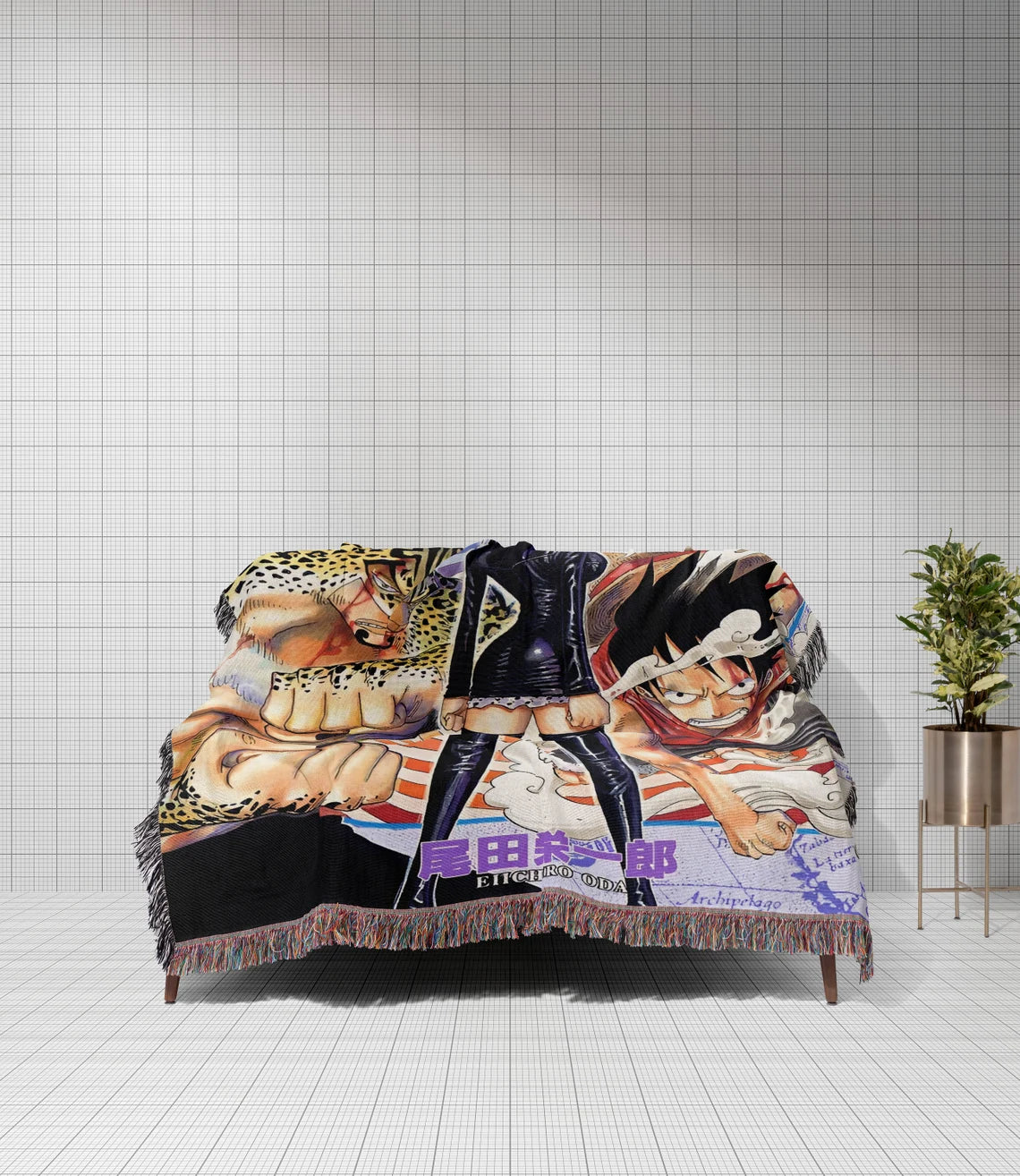 Hand-Woven Anime & Manga Tapestry, Cozy Throw Blanket, Bedspread, Sofa Cover, Beach Towel, Wall Hanging Room Decor, Anime Lovers - CircaWave