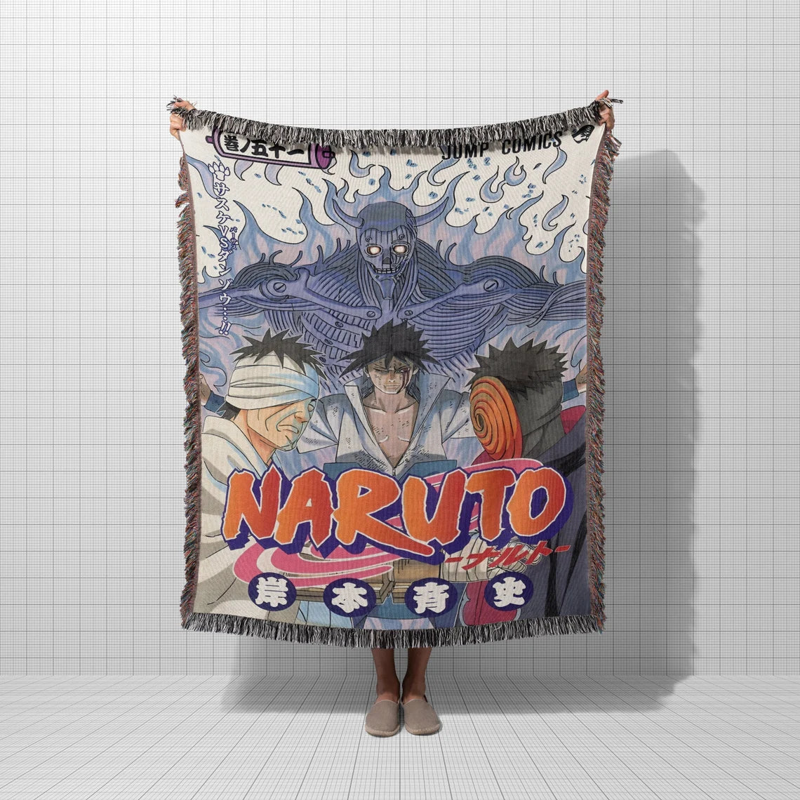 Hand-Woven Tapestry, Cozy Anime Throw Blanket, Anime Bedspread, Manga lover Gift, Anime lover Gift, Sofa Cover - CircaWave