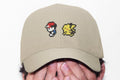 Pokemon Red and Pikachu Dad Hat, Pokemon Hat, Anime Cap, Anime baseball hat, Six Panel, Anime gift , Embroidered, Adjustable Beige Dad Hat - CircaWave